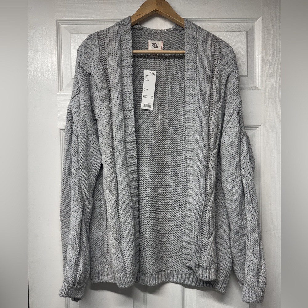 NWT Urban Outfitters BDG Skylar Oversized Cable Knit Cardigan Sweater